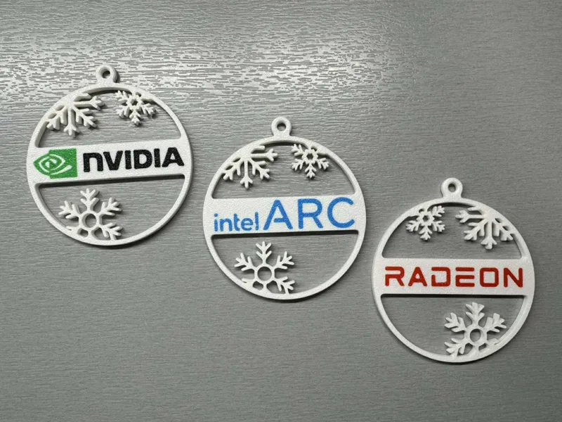 Christmas decor ornaments - GPU set 