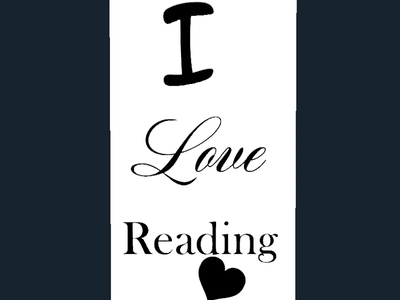 I Love Reading Bookmark