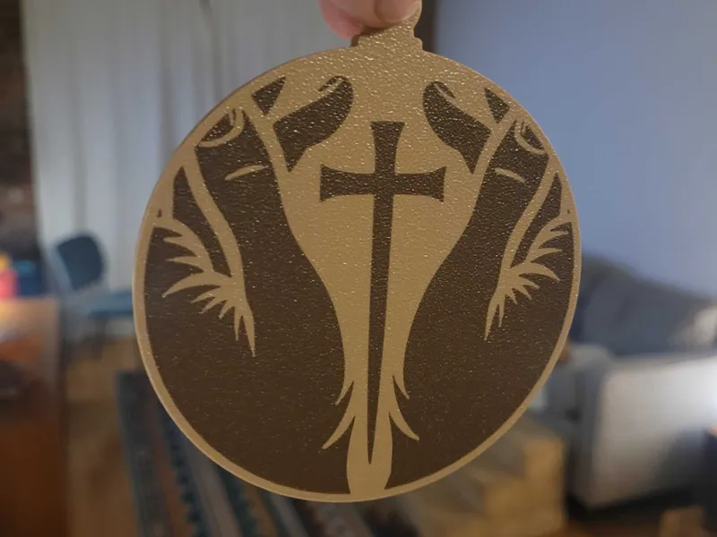 Cross Christmas Ornament