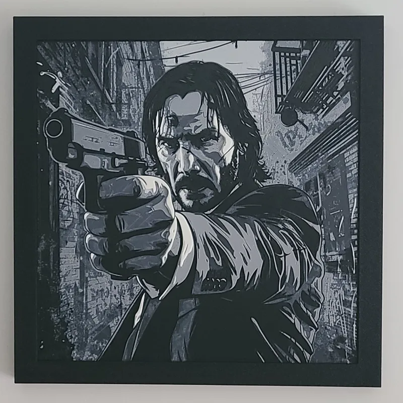 John Wick - Hueforge - FIlament Painting