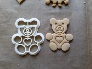 teddy plätzchen form