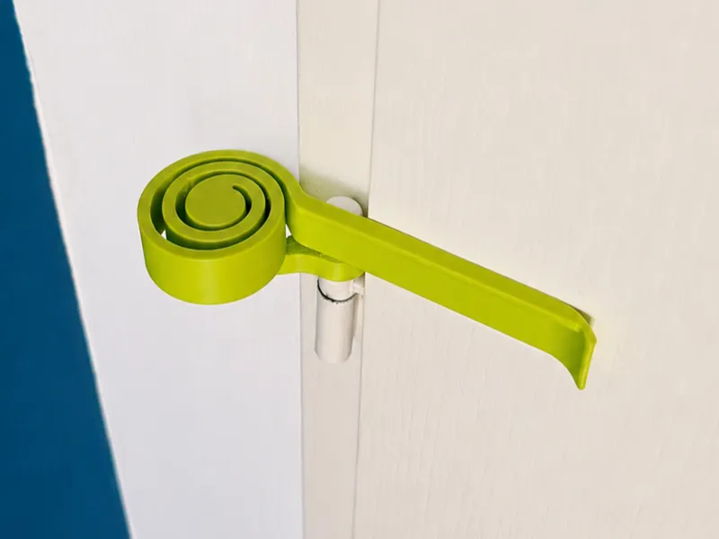 Spring automatic door closer for Ø13 mm door hinge