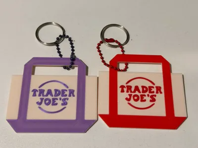 Trader's Joe Tote Bag Keychain