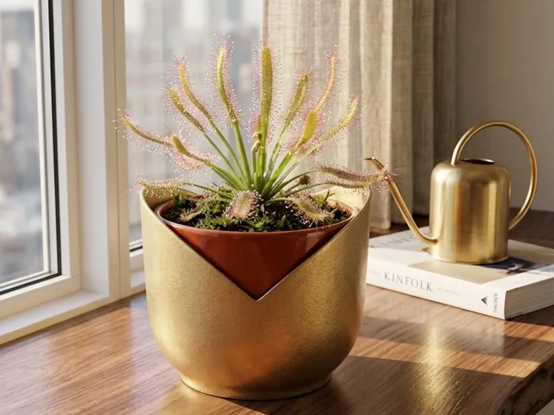 Modern Geometric Planter with Inner Insert