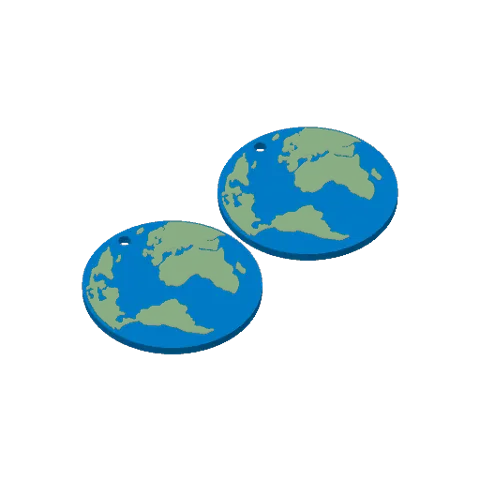 Earrings Earth view 4