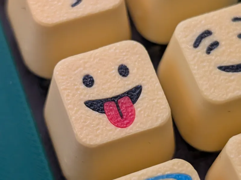 Tongue Out Emoji Keycap