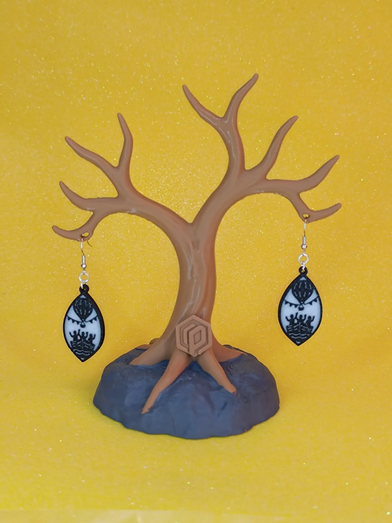 Pendientes "Globo y Caneiros" view 2