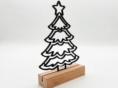 Minimalist LineArt Christmas Tree