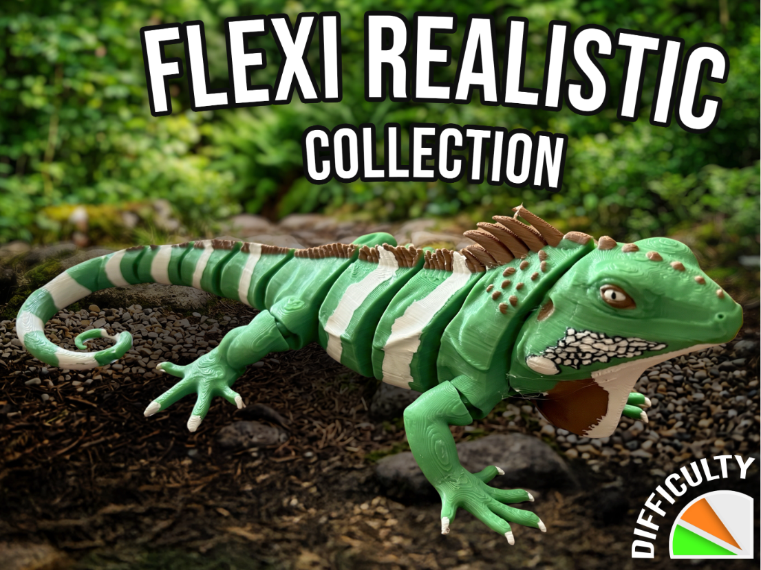 Realistic Flexi Iguana