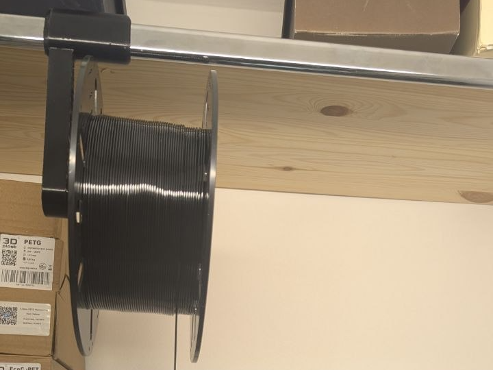 Hanging spool holder 3kg+ (rounded rails 30x15mm)