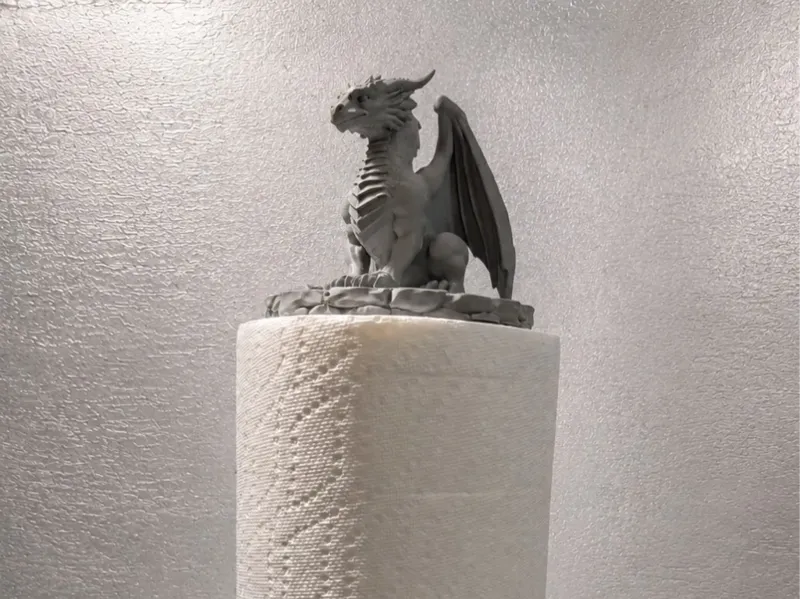 Dragon Guardian Paper Towel/Spare TP Holder