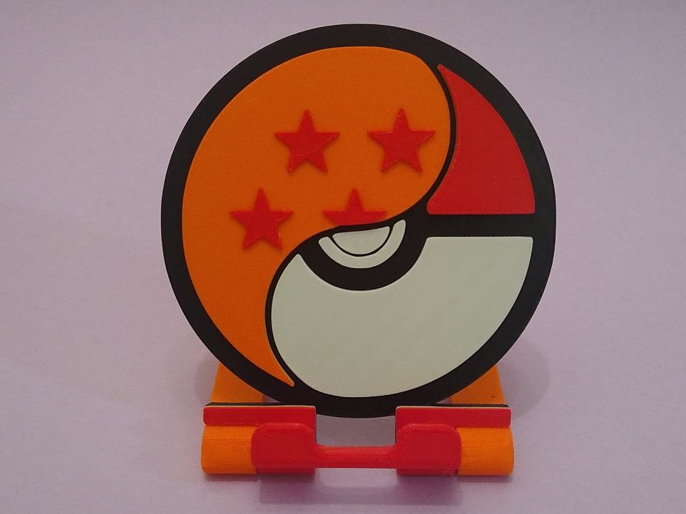 Pokéball-Dragon Ball PhoneStand
