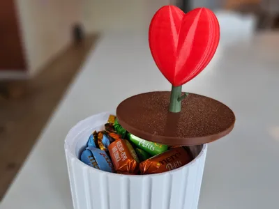 Candy jar with heart (NO AMS)