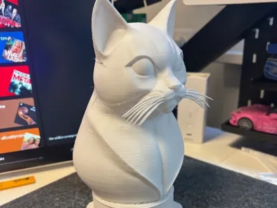 Elegant Cat Bust – Perfect Home Decor Piece 