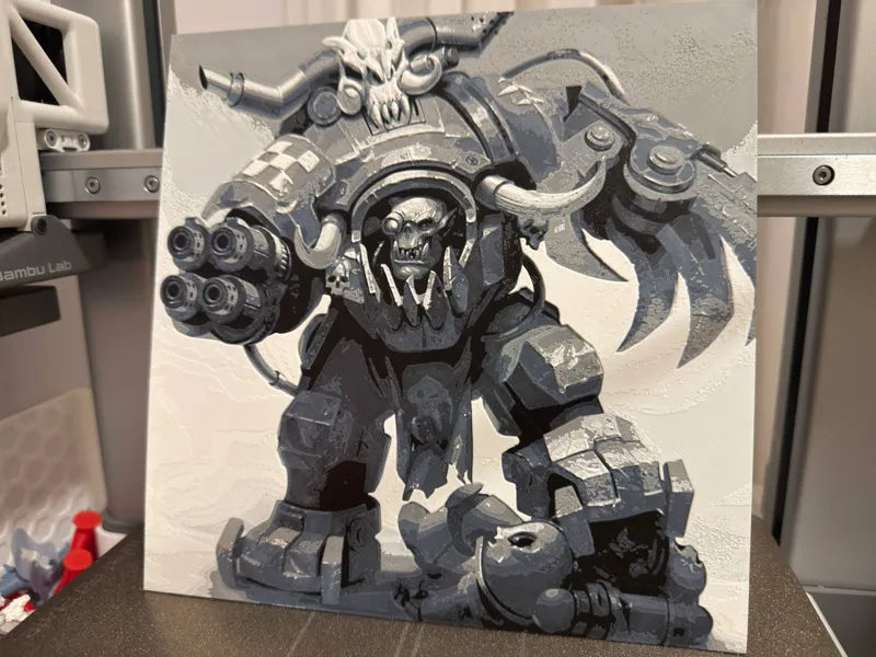 Ghazghkull Thraka WH40K - HueForge Poster