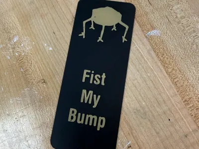 Project Hail Mary Rocky Bookmark Fist My Bump