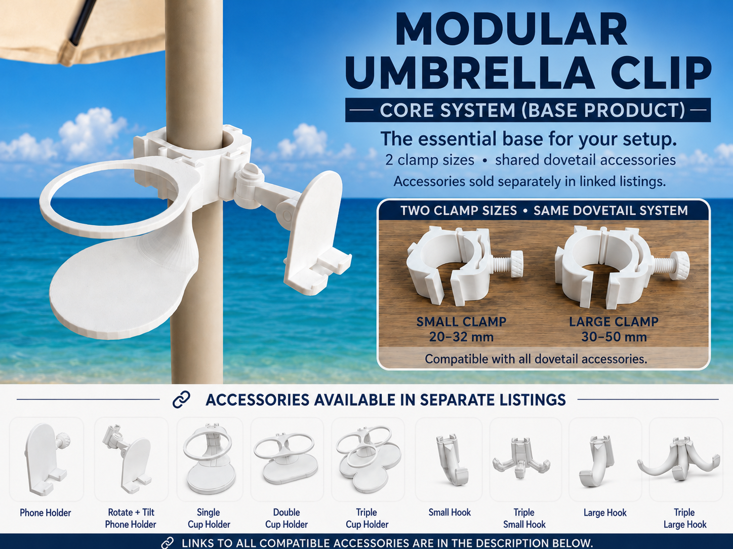 Modular Umbrella & Pole Organizer