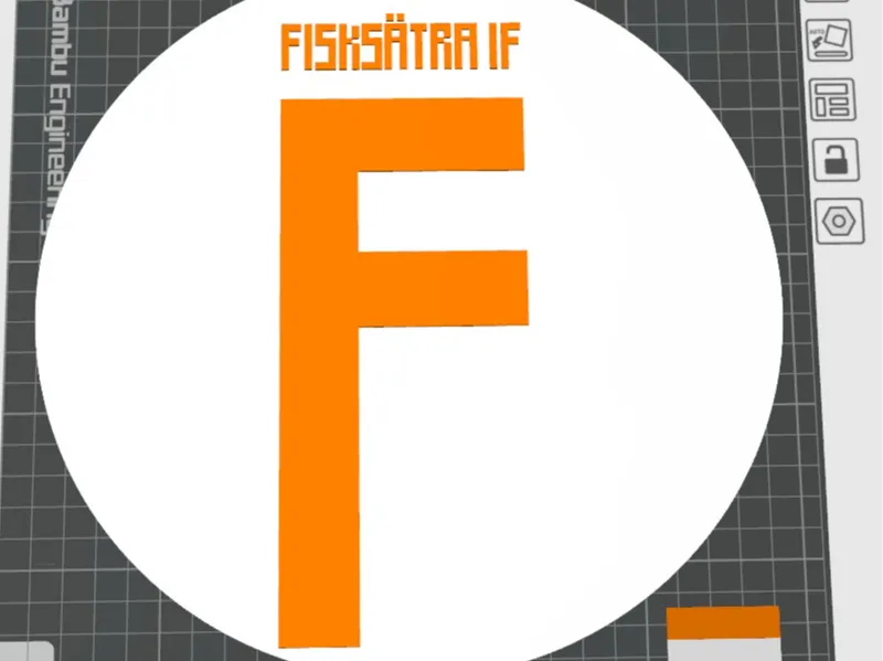 Fisksätra IF Base logo for Light box by Oliver