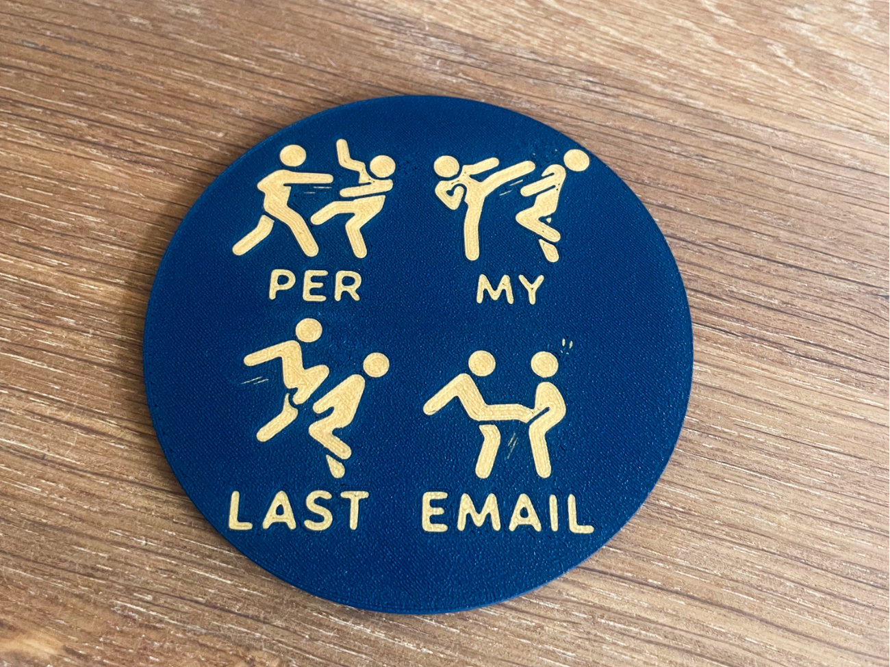 Funny Work Coaster / email / 2 color / 