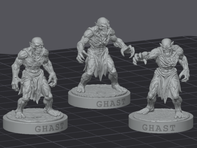 DnD - Ghast-Set (3 Varianten) – Untote Bestien