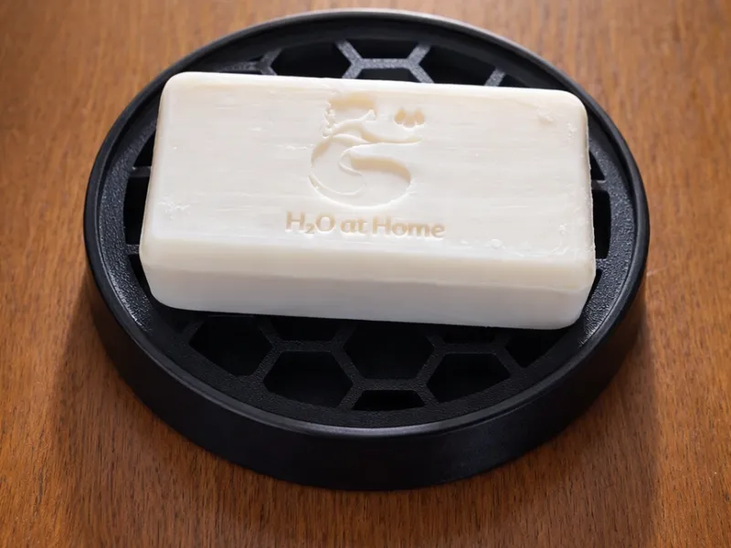 Porte savon - nid d'abeille - design simpliste