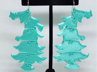 Grinch Christmas Tree Flexi Earrings