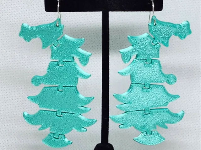 Grinch Christmas Tree Flexi Earrings