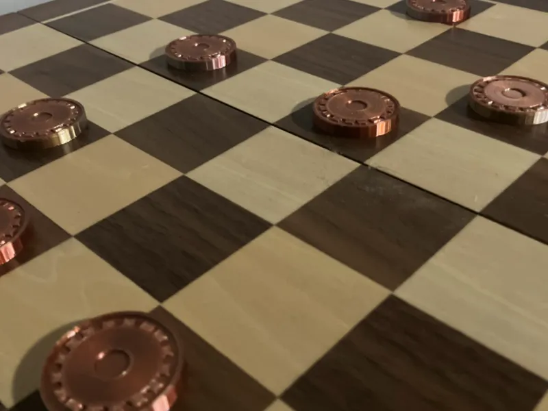 Steampunk Checkers Set