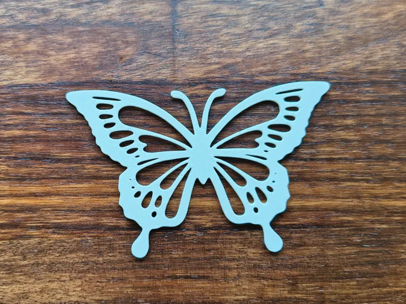 Spring Butterfly 1 Window Silhouette