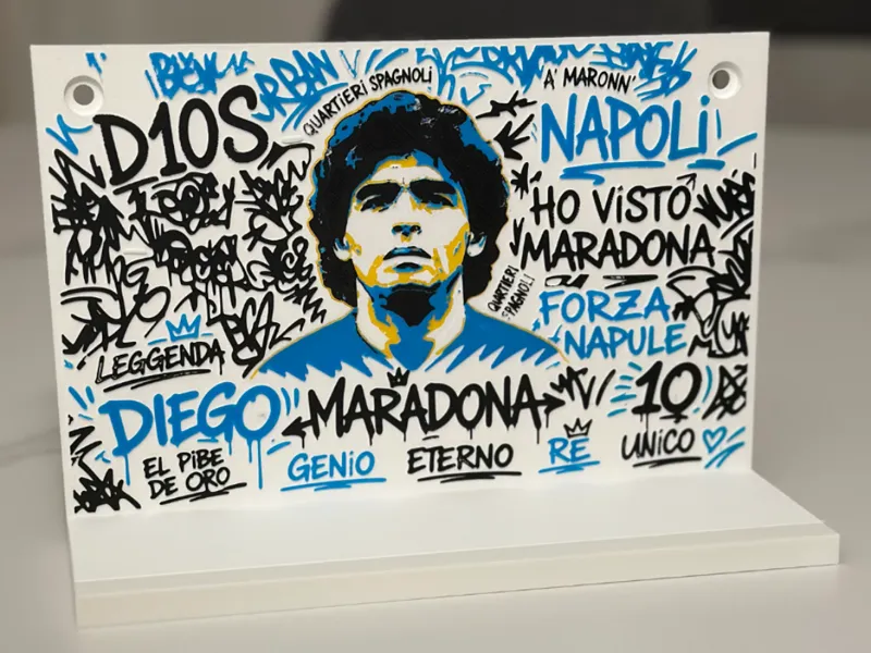Maradona Street Art Shelf - D10S Tribute Edition