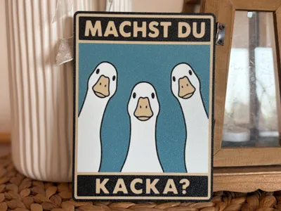 Goose Sign for Toilet