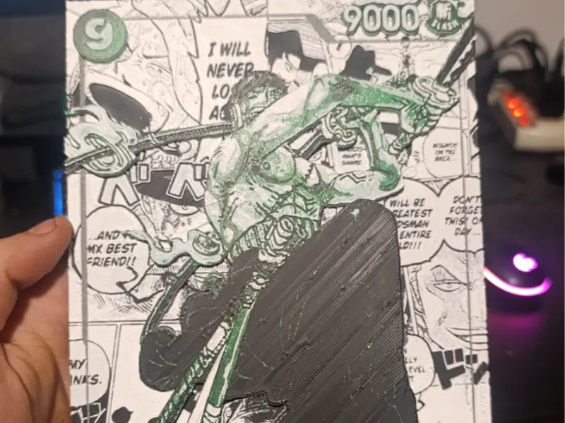 Hueforge Roronoa ZORO ONE PIECE CARD
