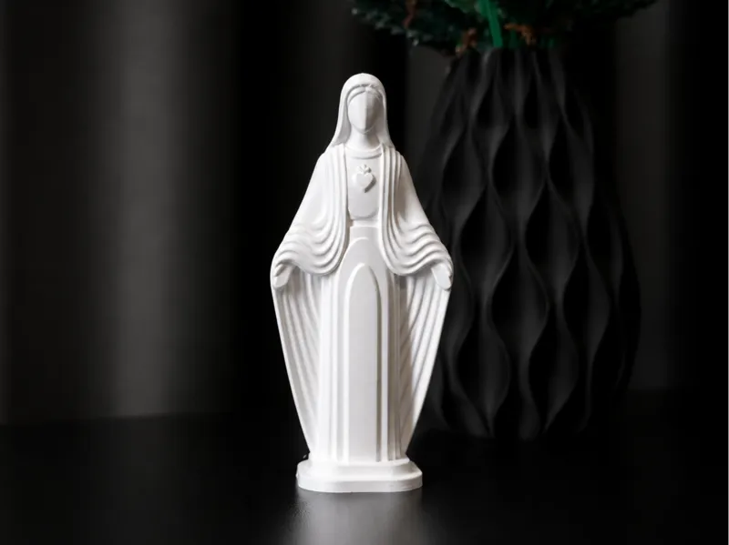 Minimalist Sacred Heart Madonna