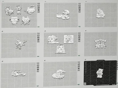 colouring plates for children (many characters)