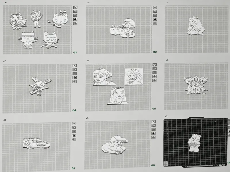 colouring plates for children (many characters)