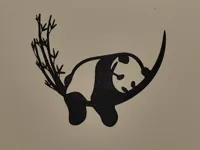 Silhouette de panda — photo 2