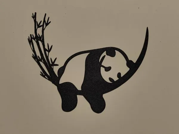 Silhouette de panda