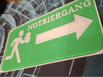 Emergency Beer Exit Sign