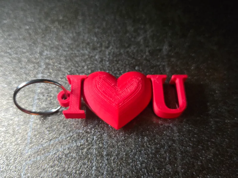 Valtentinstag "I Love U" Schlüsselanhänger
