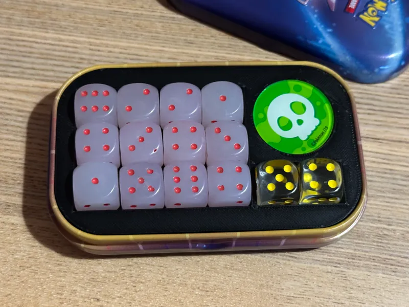 Pokemon TCG Mini Tin Dice & Coin Insert