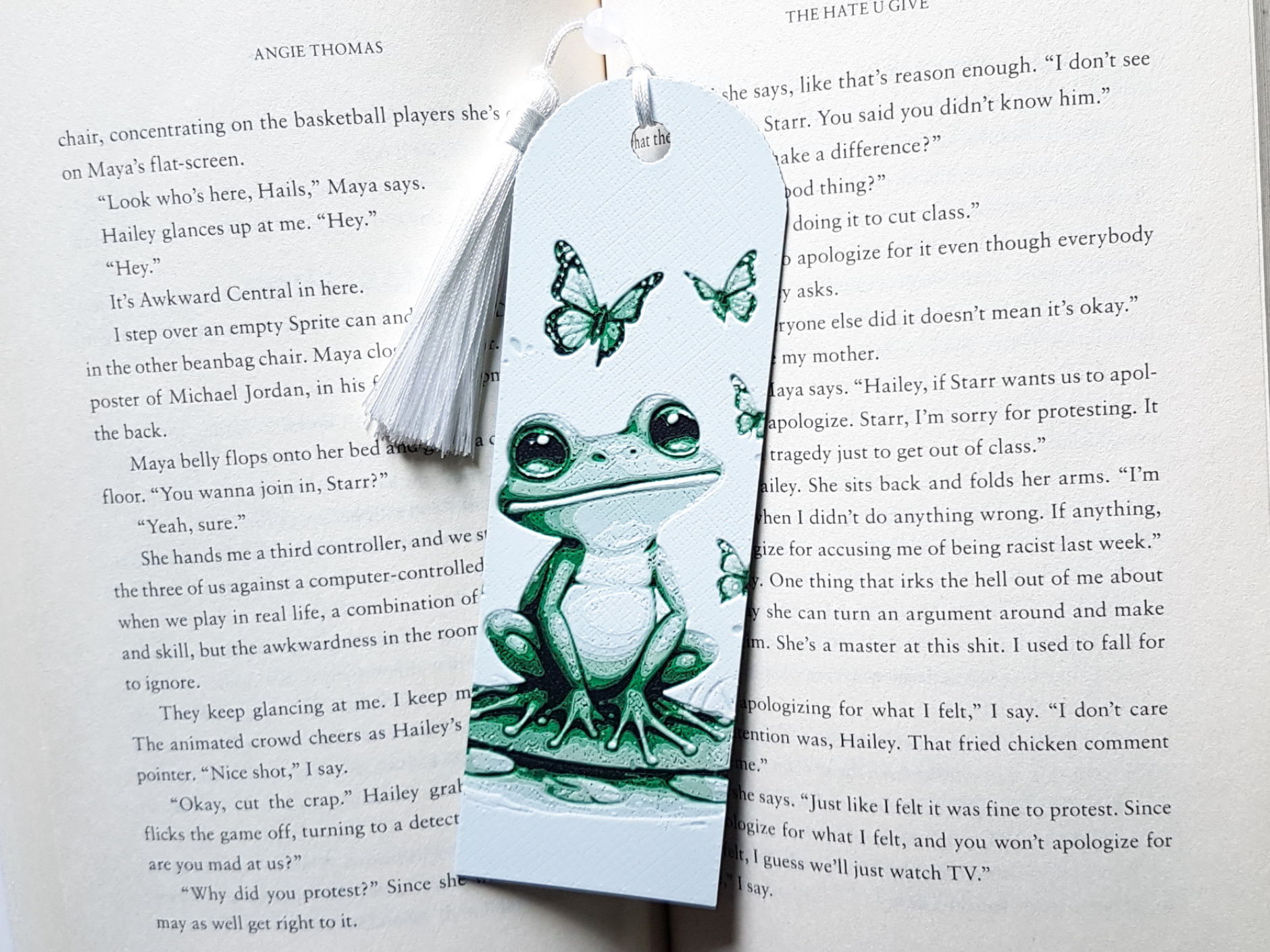 Bookmark, Cartoon Frog, Hueforge