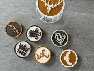 Lids for Glencairn/Whisky Glasses - w brand logos