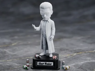 Albert Wesker - figure con piedistallo