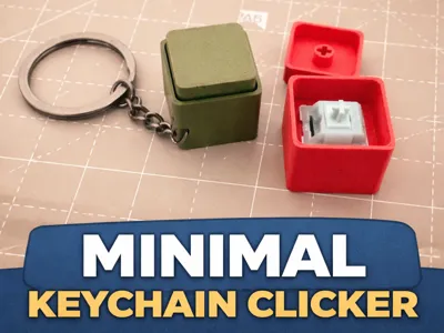 Minimal Keychain Clicker Fidget