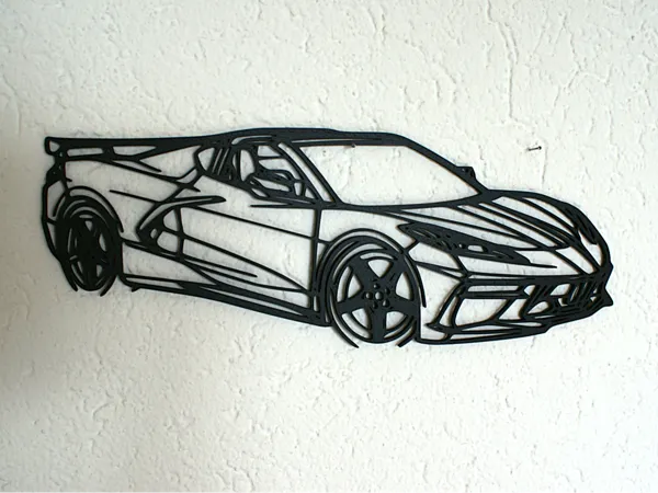 Corvette C8 — décoration murale