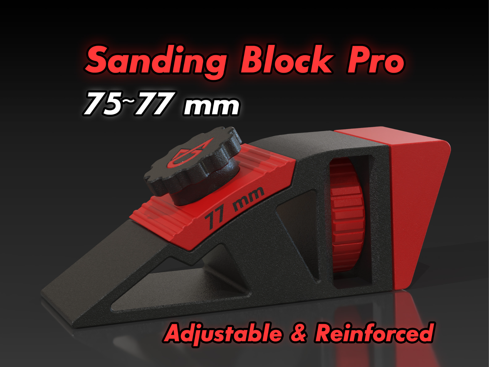 Sanding Block - Adjustable tensioner 77mm