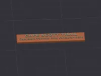 0.2mm nozzle, Name Tag