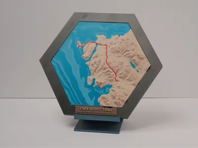 Hex Topo Map (Cape Scott Trail, Vancouver Island)