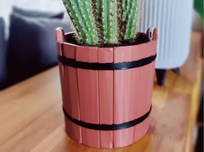Wooden Bucket Planter