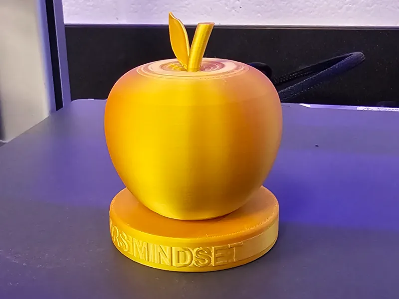 Golden Apple Award with Customizable Text